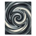 Monochromatic Abstract Swirl Rug
