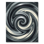 Monochromatic Abstract Swirl Rug