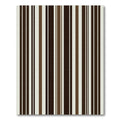Rich Chocolate Cream Vertical Stripes Rug
