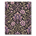 Ornate Lilac Floral Vine Scroll Rug