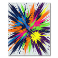 Vibrant Multi-Color Abstract Paint Splash Rug