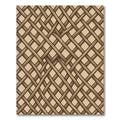 Natural Woven Cane Lattice Texture Rug