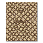 Natural Woven Cane Lattice Texture Rug