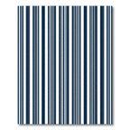 Classic Navy White Vertical Stripes Rug