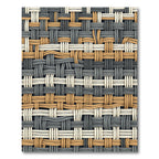 Woven Earthy Neutral Grid Texture Rug