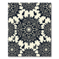Mysterious Black Cat Mandala Medallion Surface Rug