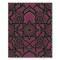 Ornate Plum Royal Geometric Star Tile Rug