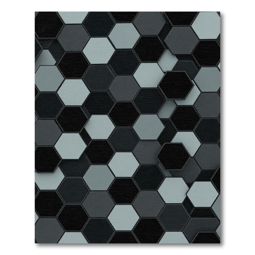 Monochromatic Hexagon Tiling Rug