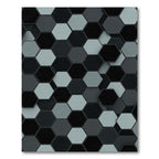 Monochromatic Hexagon Tiling Rug