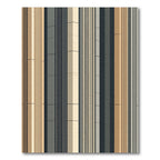 Modern Vertical Stripe Chevron Rug