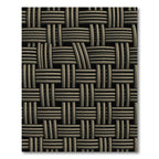 Textured Woven Neutral Geometric Rug