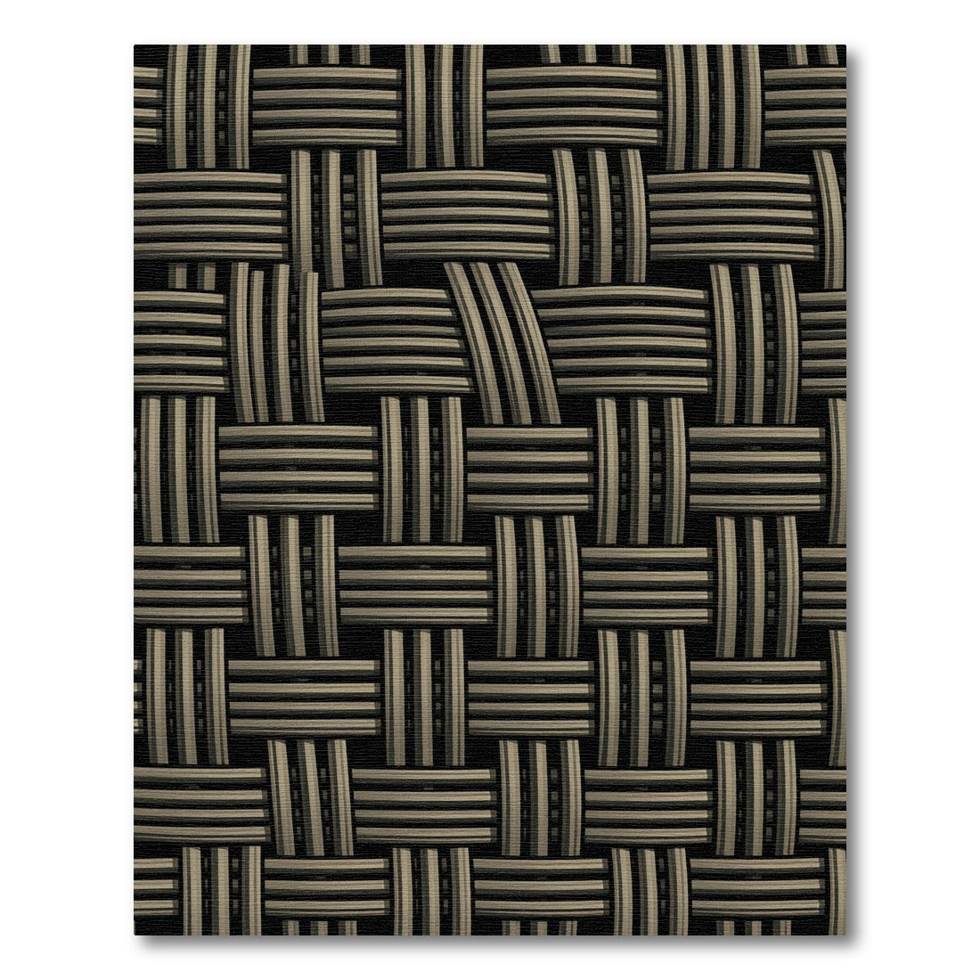 Textured Woven Neutral Geometric Rug