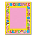 Whimsical Alphabet Animal Border Rug
