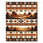 Southwestern Desert Landscape Ethnic Rug