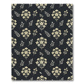 Pale Yellow Branch Floral Pattern Rug