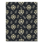 Pale Yellow Branch Floral Pattern Rug