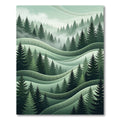 Evergreen Forest Rolling Hills Rug