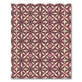 Rose Pink Geometric Lattice Floral Rug