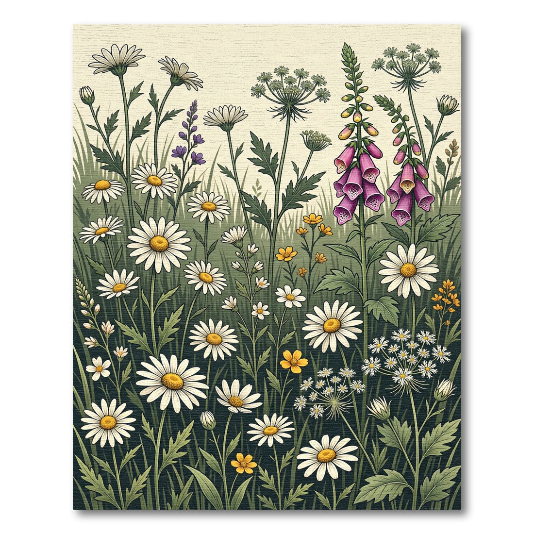 Wildflower Meadow Botanical Garden Rug