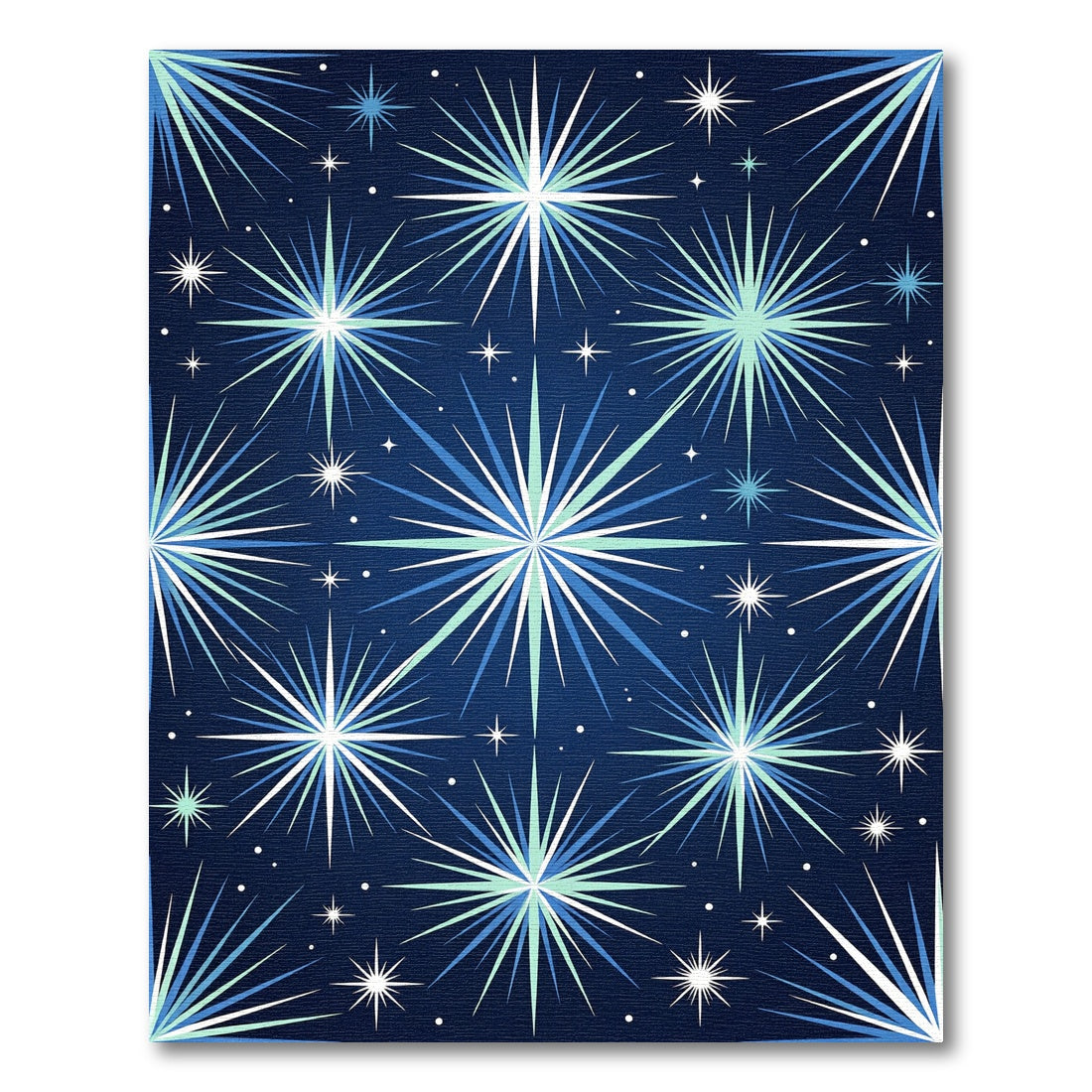 Celestial Starburst Mid Century Modern Rug