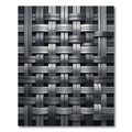 Industrial Silver Interlocked Metallic Weave Rug