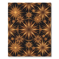 Radiant Bronze Starburst Geometric Rug