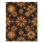 Radiant Bronze Starburst Geometric Rug