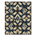 Earthy Diamond Lattice Ikat Rug