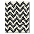 Monochromatic 3D Chevron Ribbon Rug