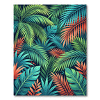 Vibrant Tropical Lush Foliage Rug