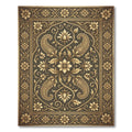Ornate Golden Floral Paisley Heritage Rug