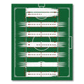 Emerald Field Line Athletic Graphic Rug