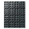 Monochromatic Industrial Grid Structural Abstract Rug