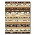Earthy Tribal Geometric Stripes Rug