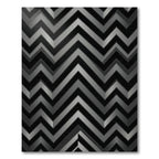 Cool Gray Chevron Zigzag Rug