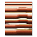 Earthy Terracotta Sunset Gradient Striped Area Rug