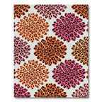 Vibrant Leopard Bloom Botanical Rug