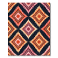 Red Orange Diamond Ethnic Tribal Rug
