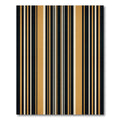 Bold Black Gold White Striped Rug