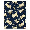 Cream Striped Kittens Chasing Fish Rug