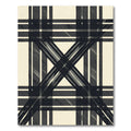 Dark Tonal Plaid Grunge Crossing Rug