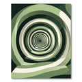 Green Gradient Tunnel Swirl Rug