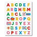 Playful Alphabet Characters Colorful Rug