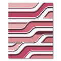 Modern Pink Gradual Wave Rug