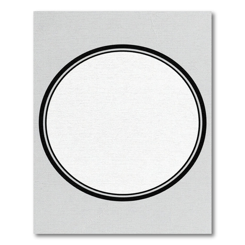 Classic Black Whitewash Ring Rug