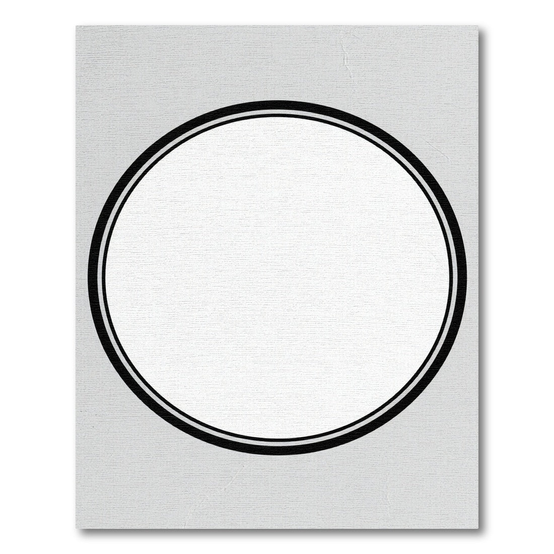Classic Black Whitewash Ring Rug