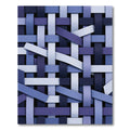 Woven Indigo Stripes Texture Rug