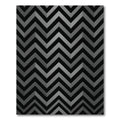 Sophisticated Charcoal Gray Chevron Geometric Rug