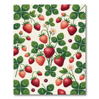 Classic Red Strawberry Garden Botanical Rug