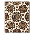 Leopard Wildflower Brown Cream Rug